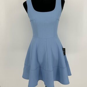 NWT Lulus Light Blue Women’s Sz S Mini Dress Sleeveless Cocktail Party R8